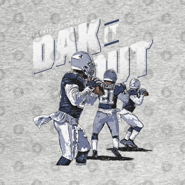 Ezekiel Elliott Dallas Dak Dance by Buya_Hamkac